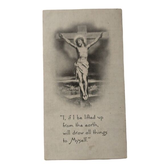 Vintage Catholic Prayer Cards Lot of 4 1950s 1960s Ephemera Lithograph Booklet. - Picture 10 of 11